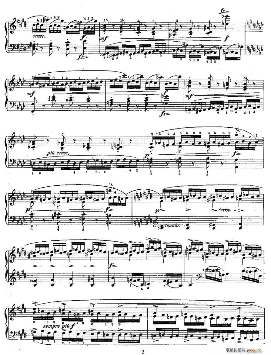 肖邦钢琴练习曲，Op.10之四2
