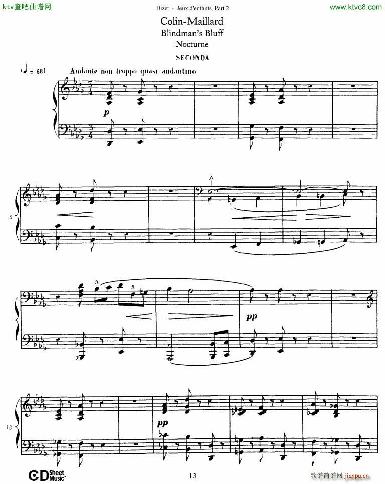 Bizet Jeaux d Enfants Part II14