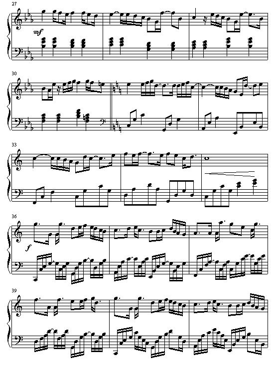 被风吹过的夏天-钢琴谱(钢琴曲)-林俊杰3