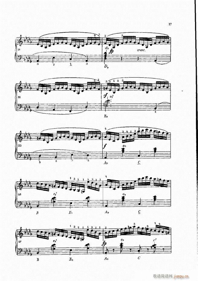 车尔尼手风琴练习曲集 Ⅳ37