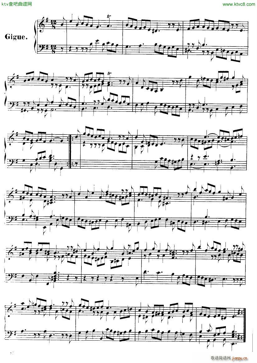Handel Suite in E minor G163 1677