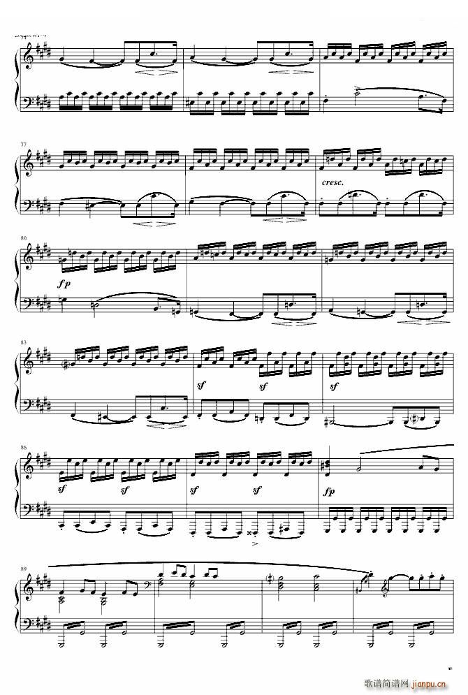 《月光奏鸣曲》第三乐章-雨田版_贝多芬 beethoven5