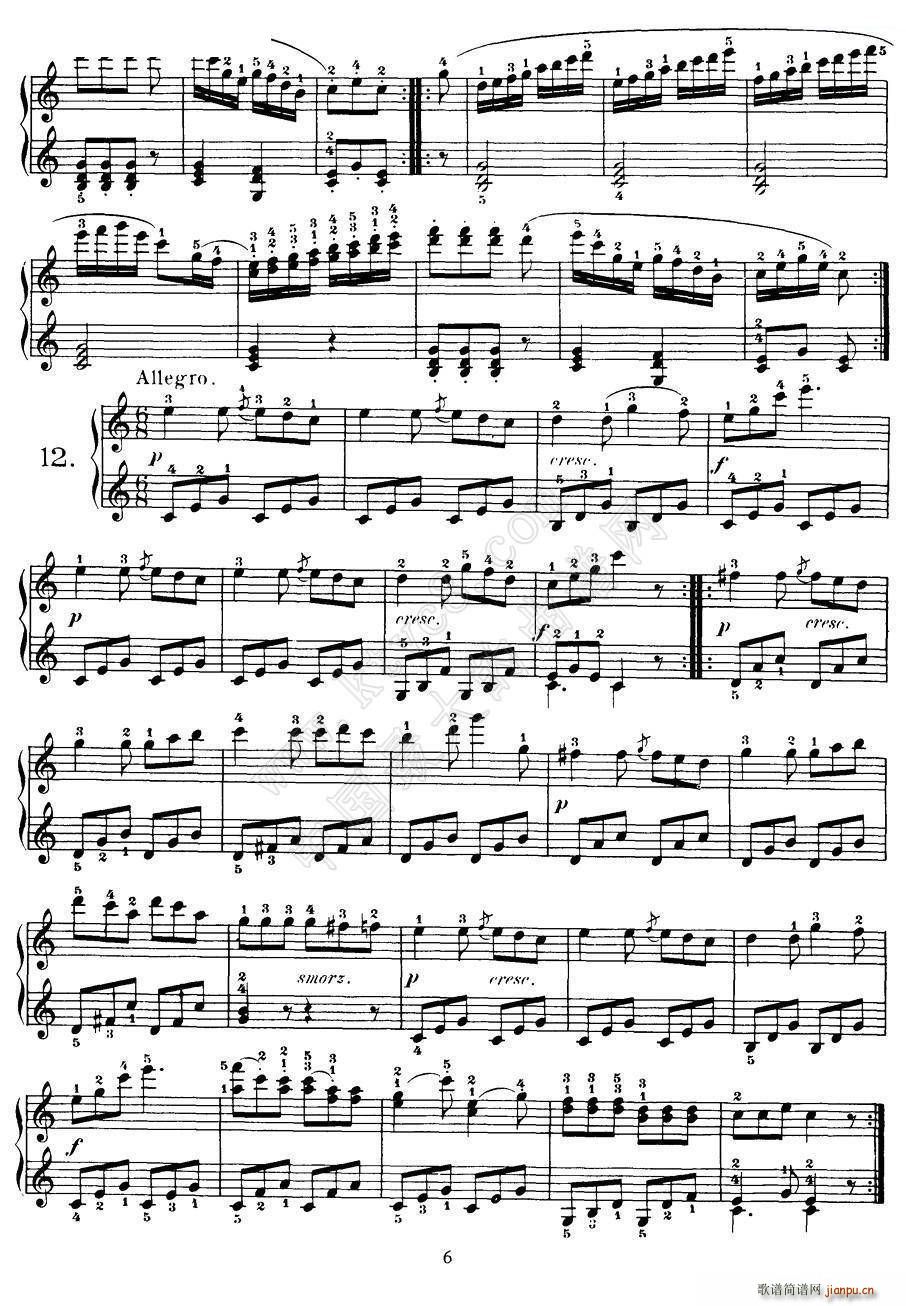 Czerny - 100 Progressive Studies Op 139 （1―21）6