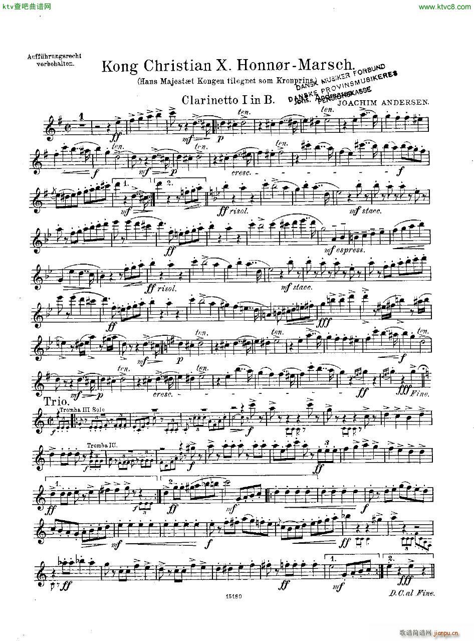 Andersen Kong Christian X Honn rmarsch orch14