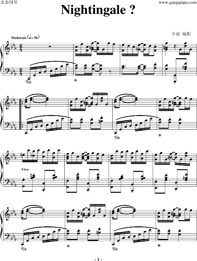 一首经典的爵士钢琴-钢琴谱(钢琴曲)-欧美经典1