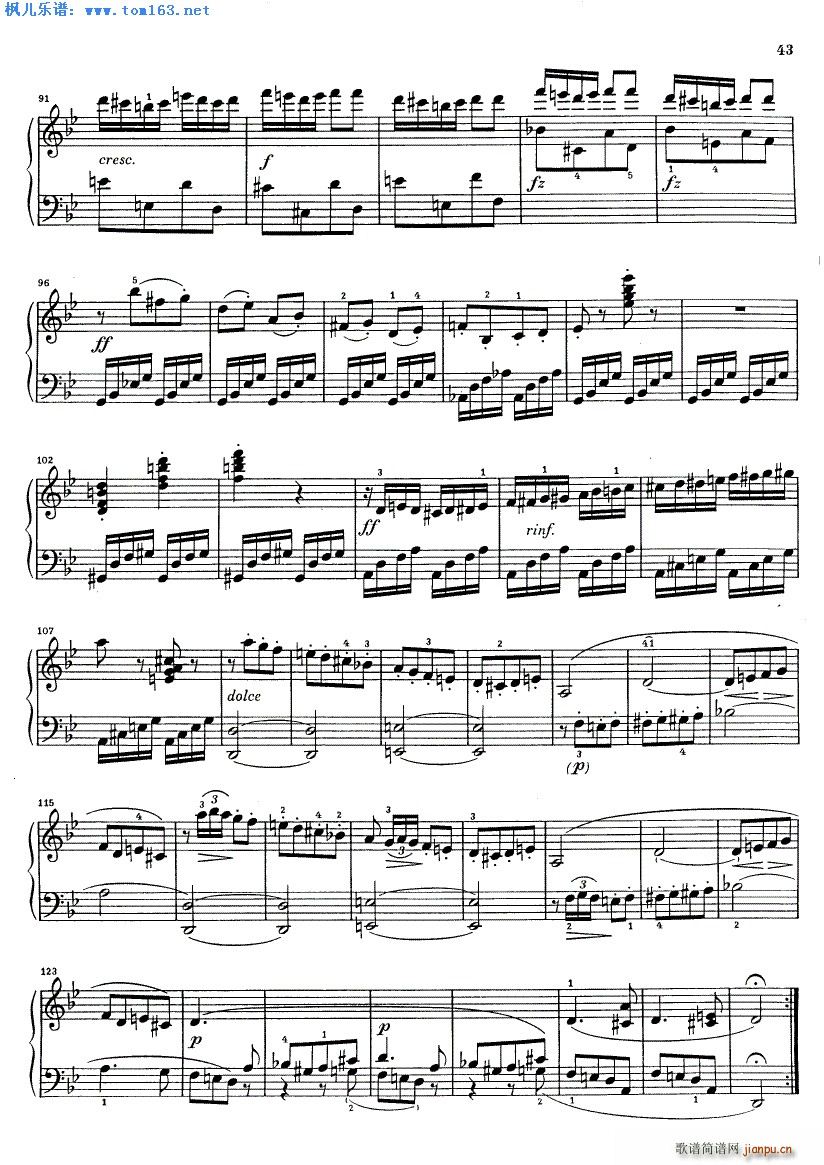 克莱门蒂g小调钢琴奏鸣曲 三1