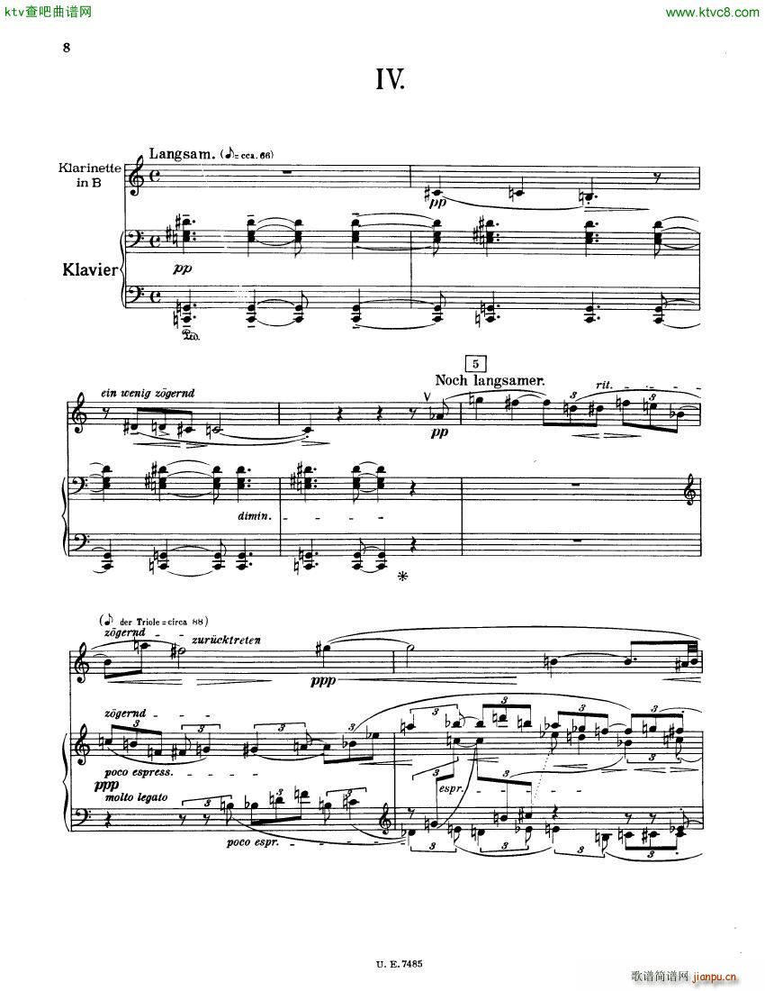 Berg op5 Vier Stücke für kl klavier9