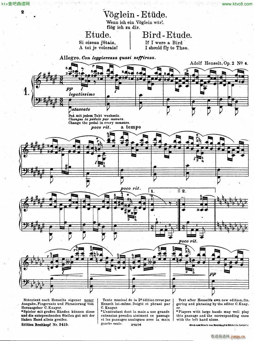 Henselt Piano Solo Album1