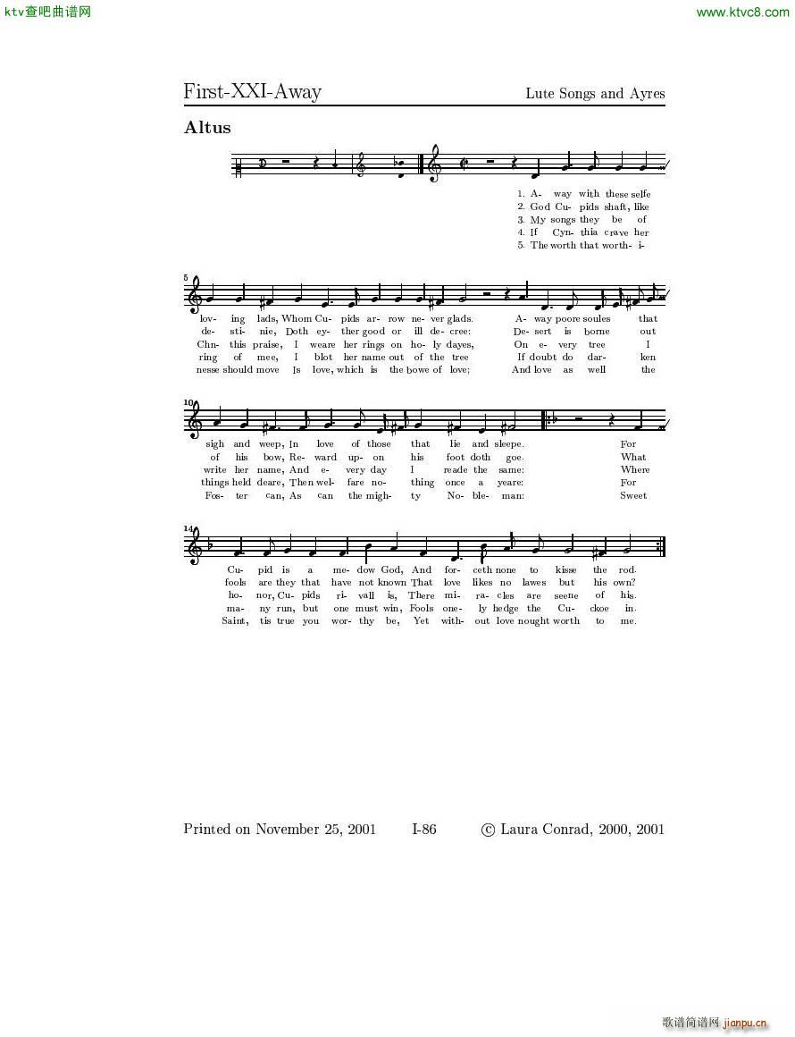 Dowland Lute Music 二42