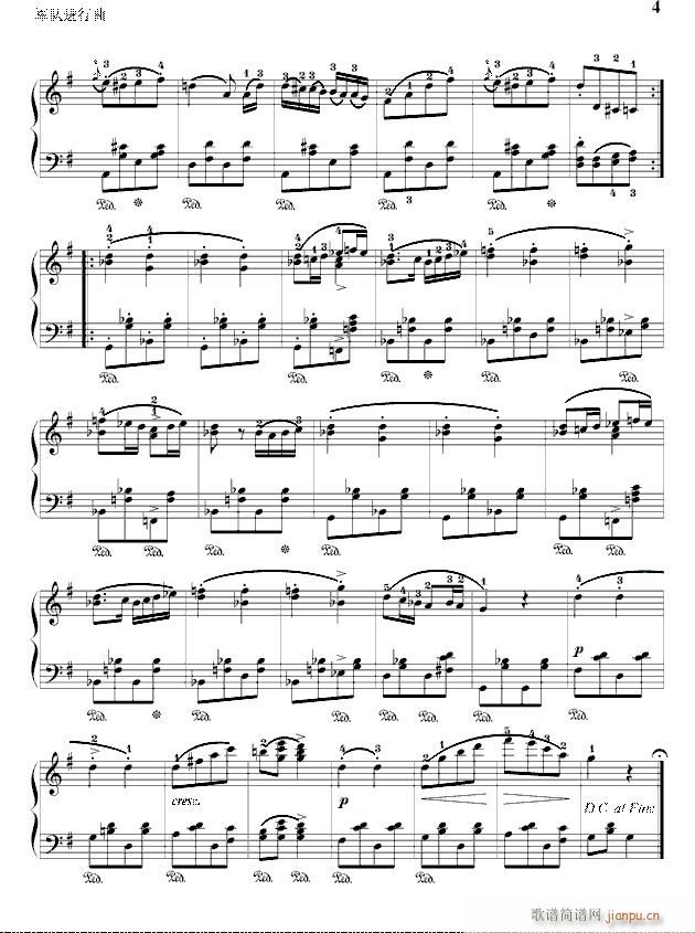 军队进行曲（独奏版）_舒伯特4