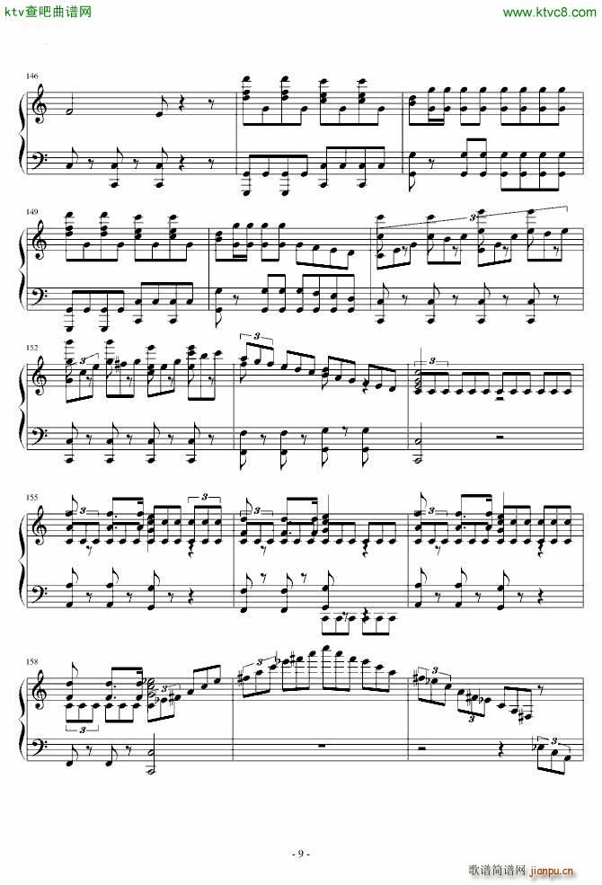 惊愕钢琴曲_海顿9