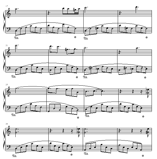 克劳汀幻想曲-钢琴谱(钢琴曲)-马克西姆2