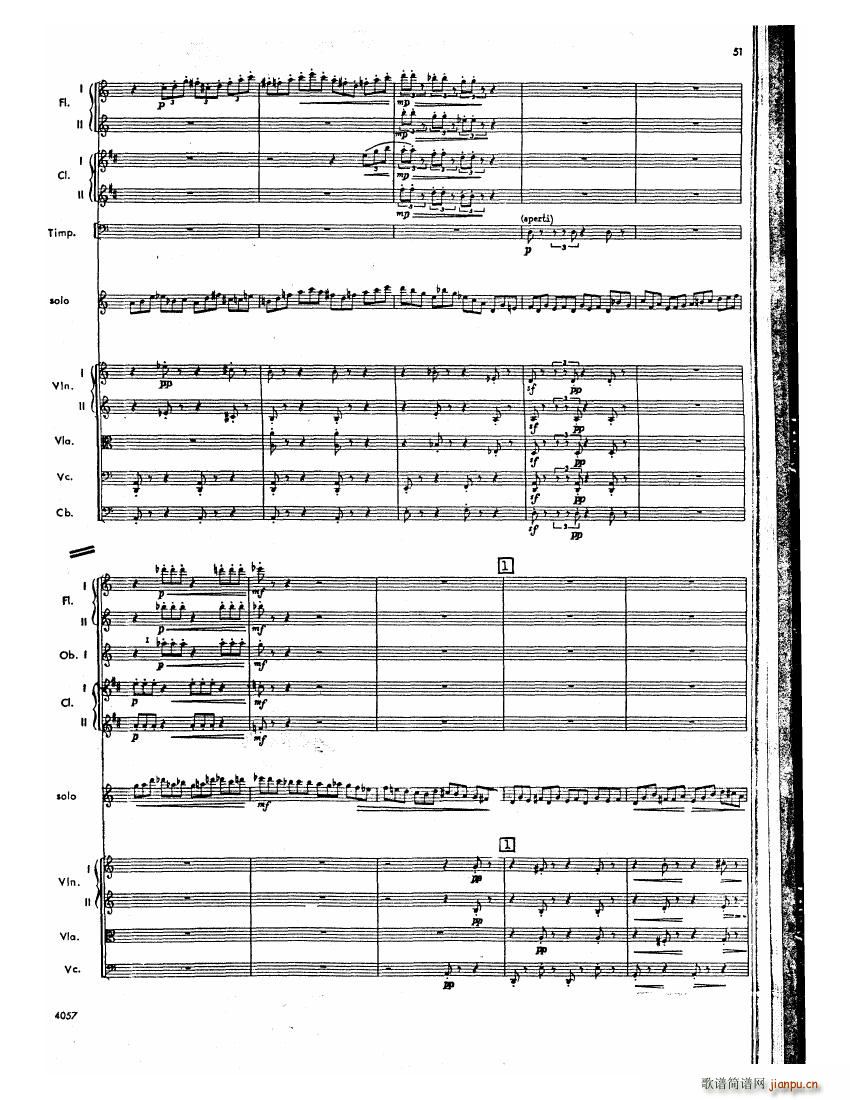 Barber op 14 Violin Concerto Score 二10