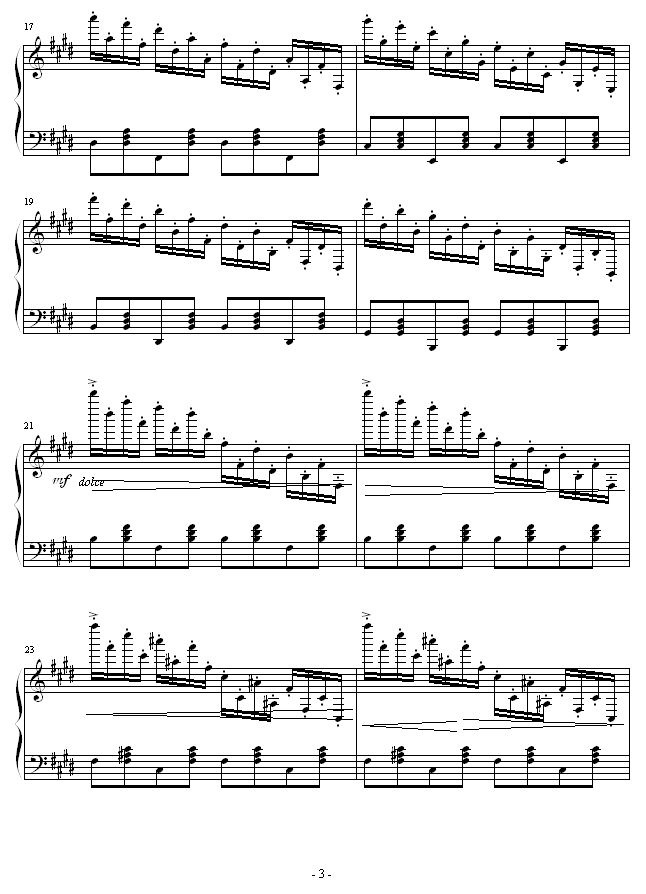 乒乓练习曲-钢琴谱(钢琴曲)-曹博来3