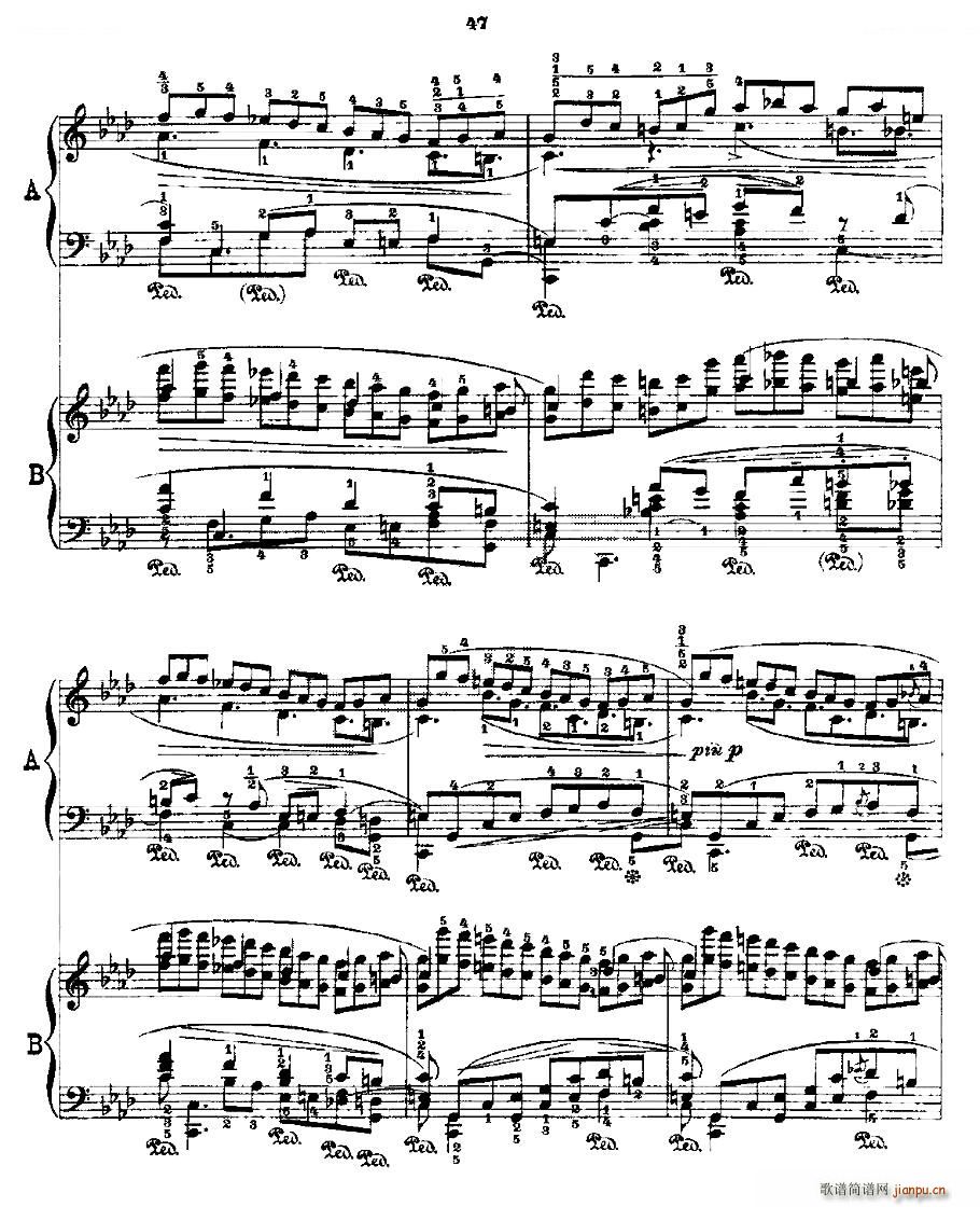 肖邦《练习曲》Fr Chopin Op 25 No2-39