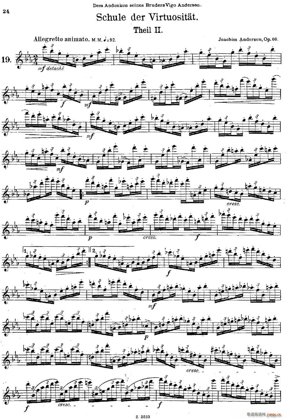 Schule der Virtuosit?t Op 60（19）1
