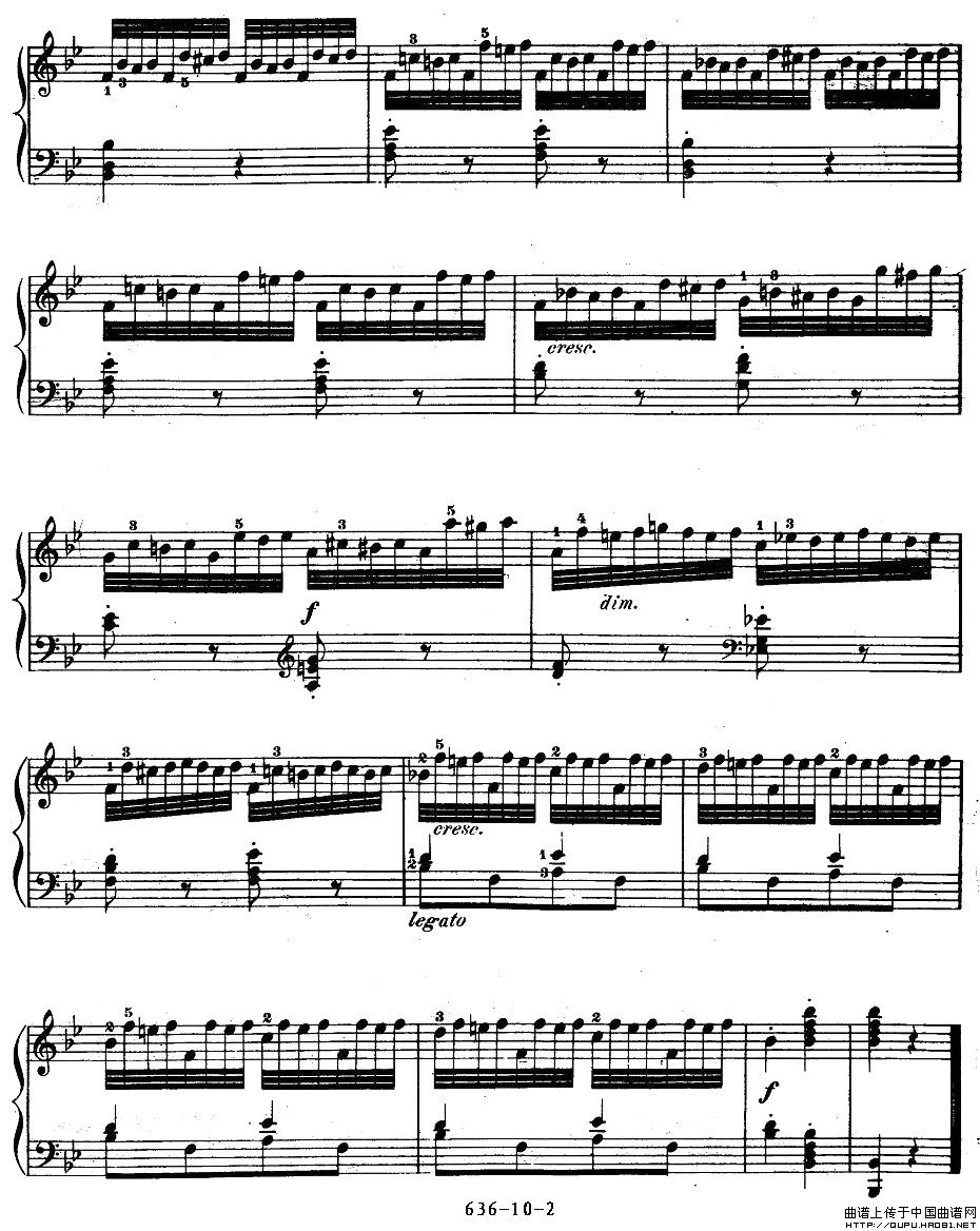 《车尔尼钢琴手指灵巧初步练习曲》OP.636-102