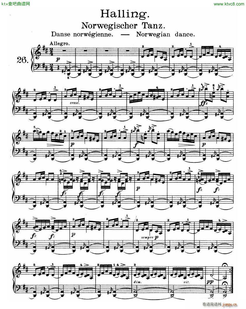 Grieg Lyric Pieces Op 4712
