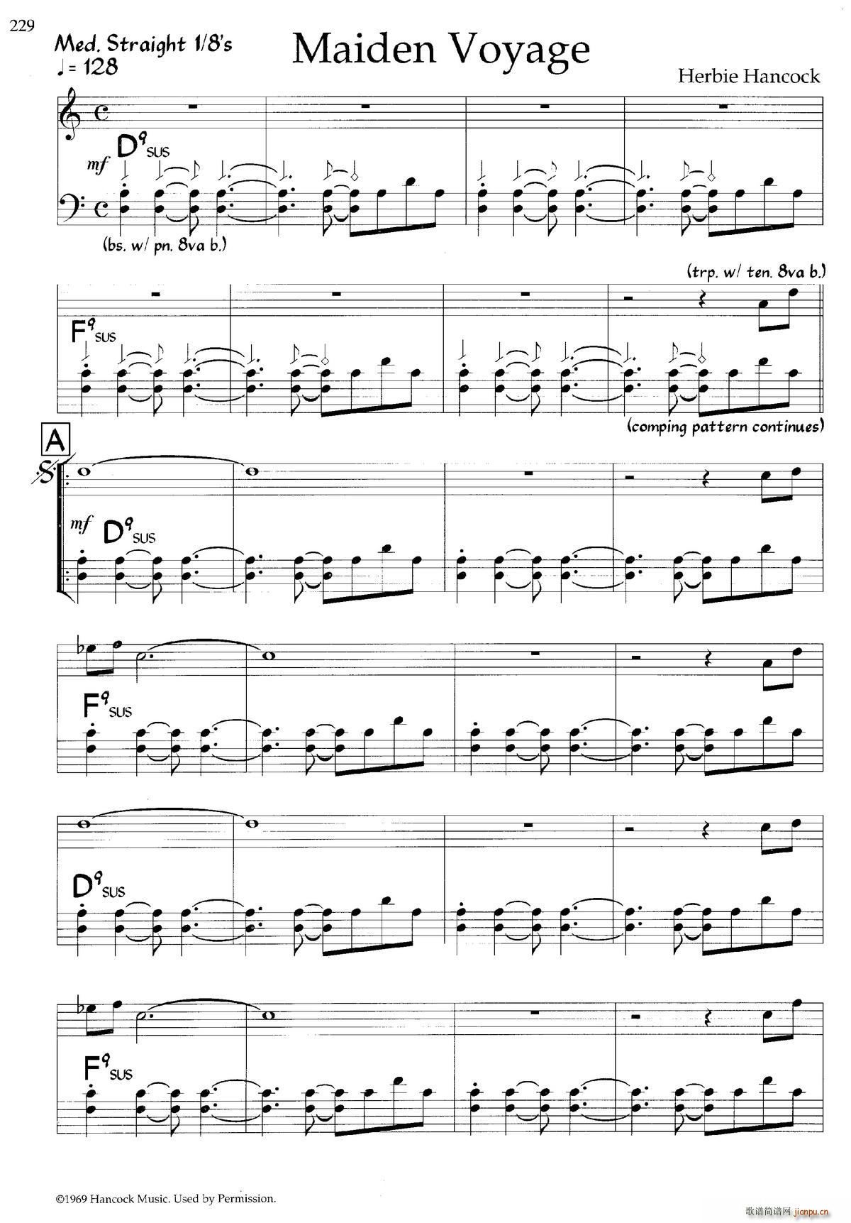 Maiden Voyage（爵士钢琴曲）1
