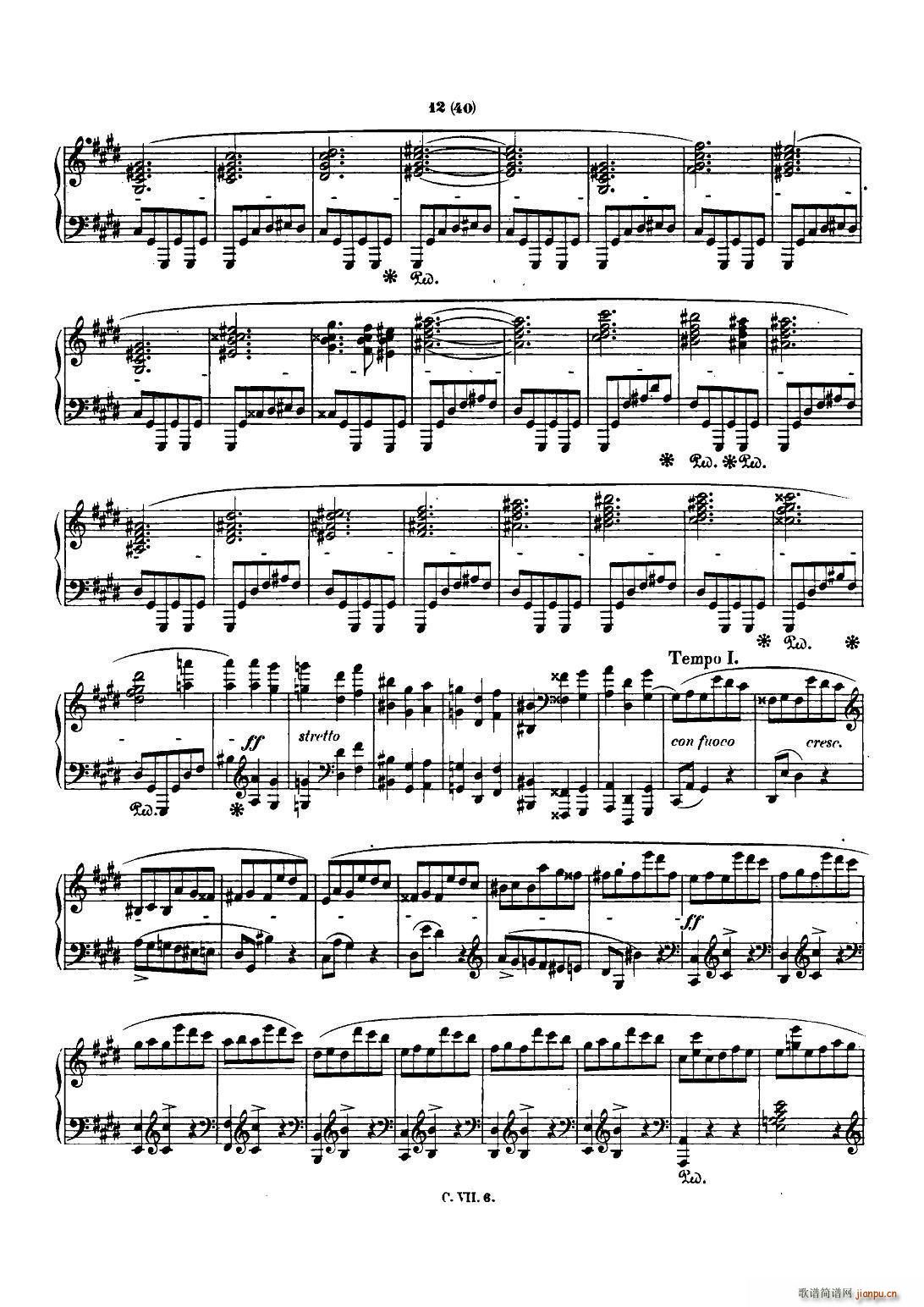 肖邦 钢琴谐谑曲 Chopin Scherzo（No 3 升c小调 Op 39）11
