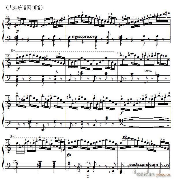 车尔尼《 钢琴快速练习曲》（Czerny 299）第1首 及练习提示2