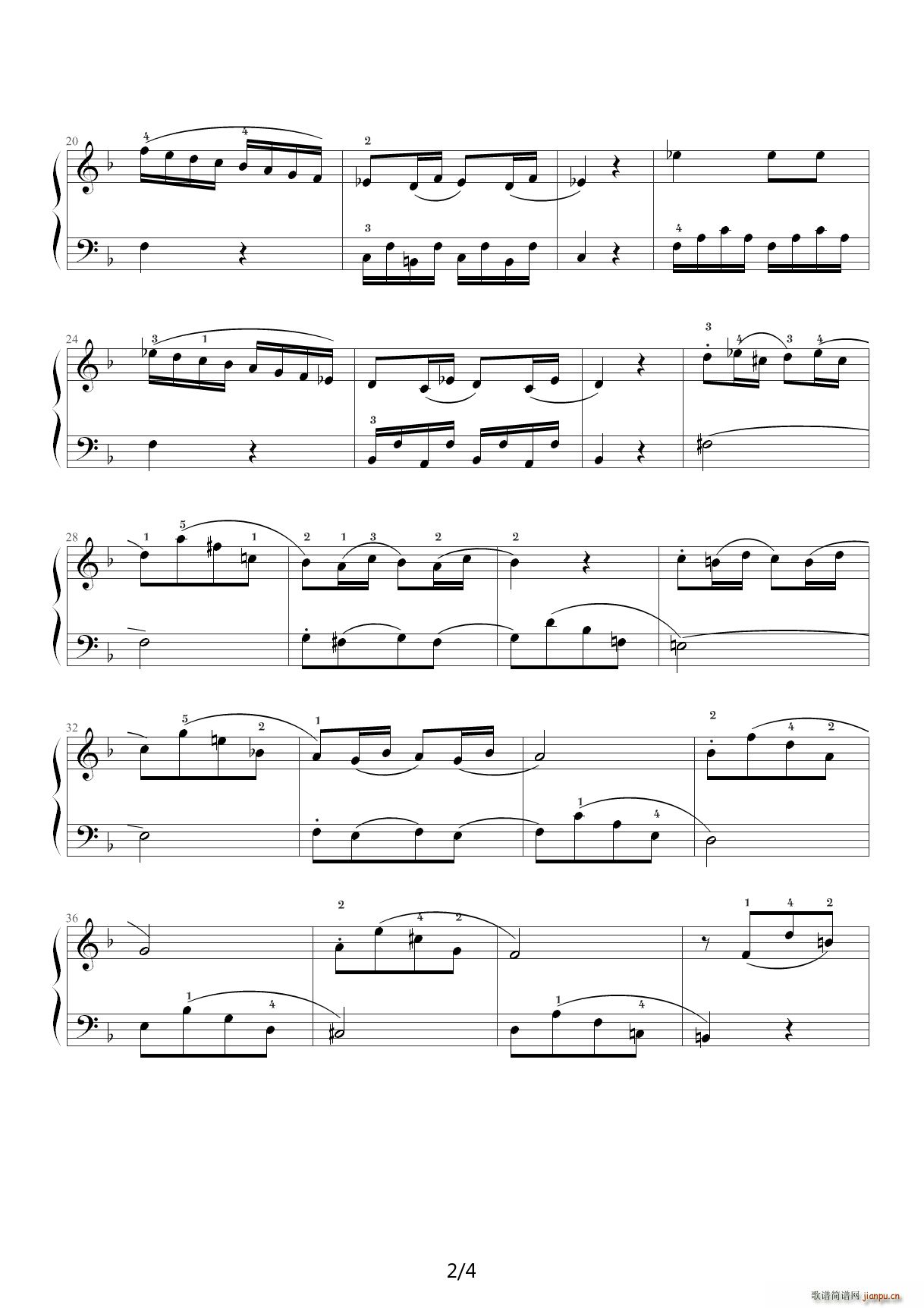 小奏鸣曲第一乐章（贝多芬） 一首简单的曲子2