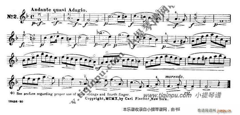 开塞36首小提琴练习曲（1-9）2