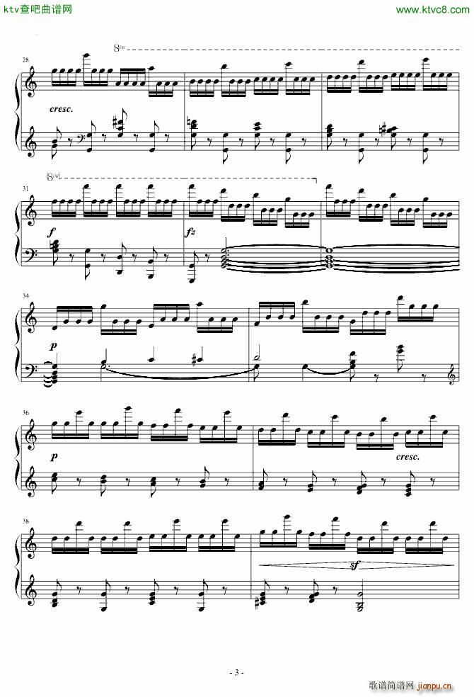 C大调练习曲 车尔尼Op740 No7_车尔尼 Czerny3