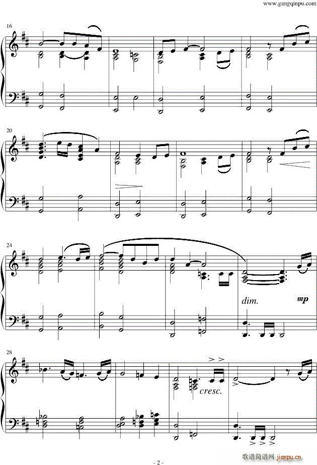 In Dreams（《魔戒》主题曲） 五线谱2