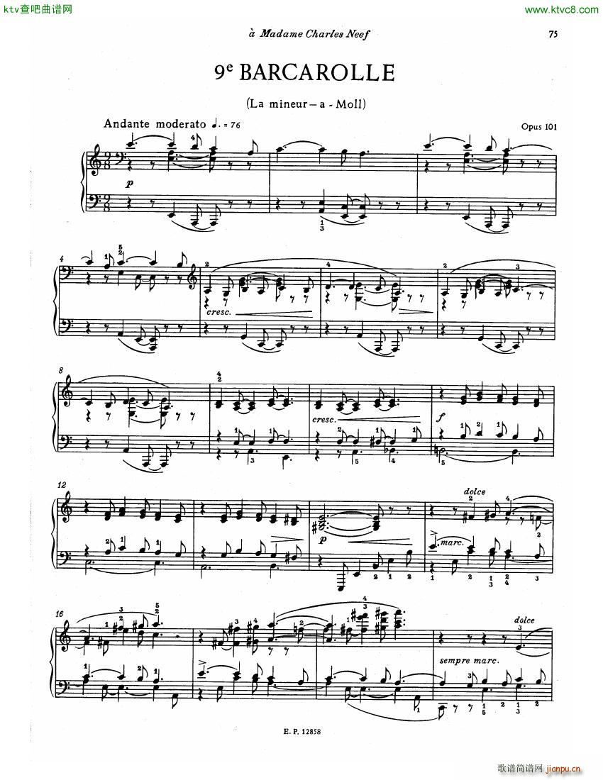 Faure 13 Barcarolle 二16