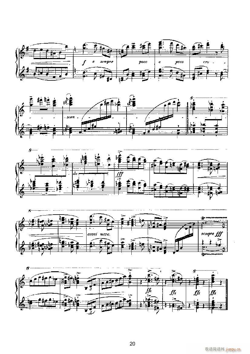 滑稽曲3（四手联弹） 键盘类 钢琴_马克斯.雷格尔8