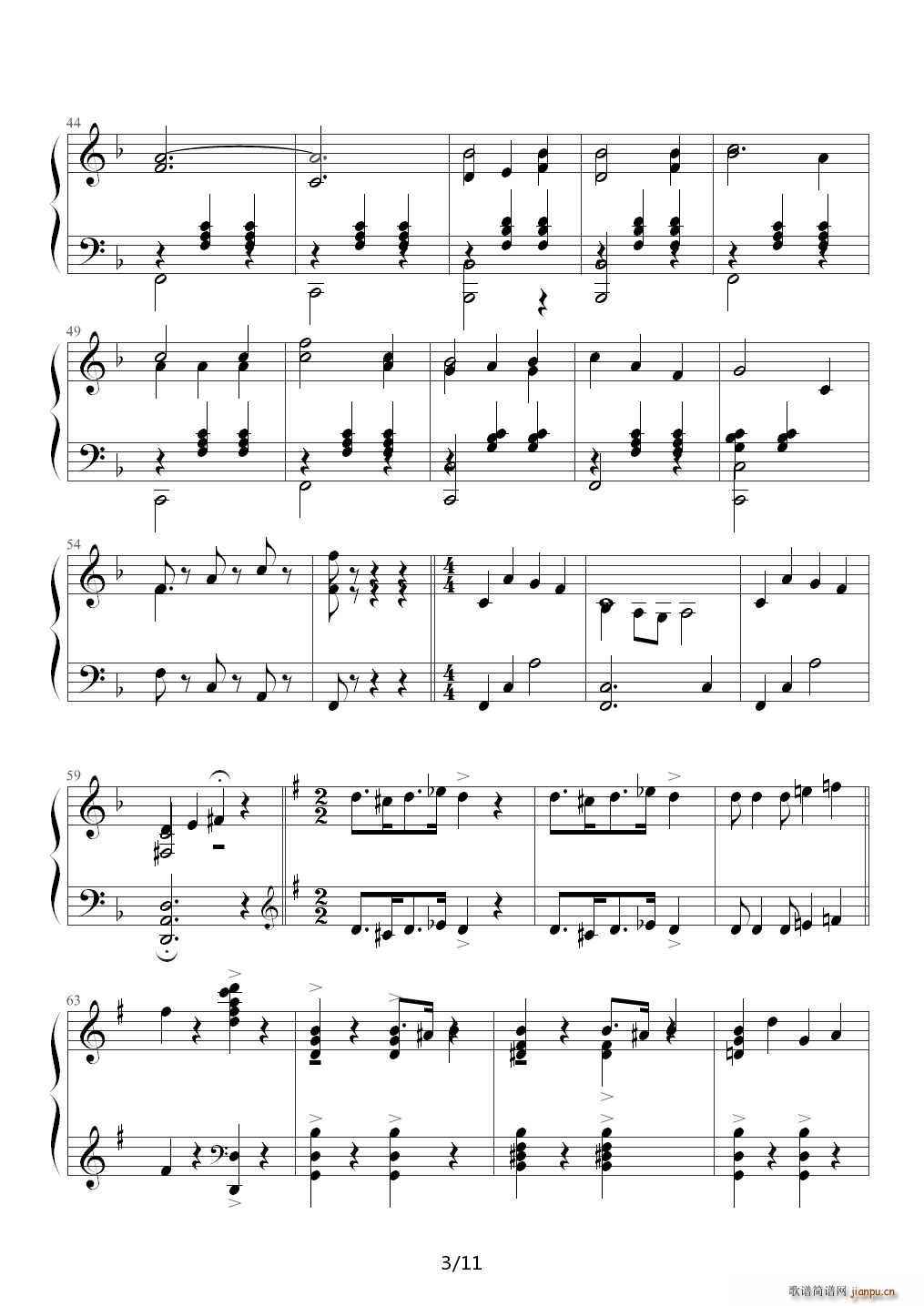 铃儿响叮当（变奏曲） 降E调3
