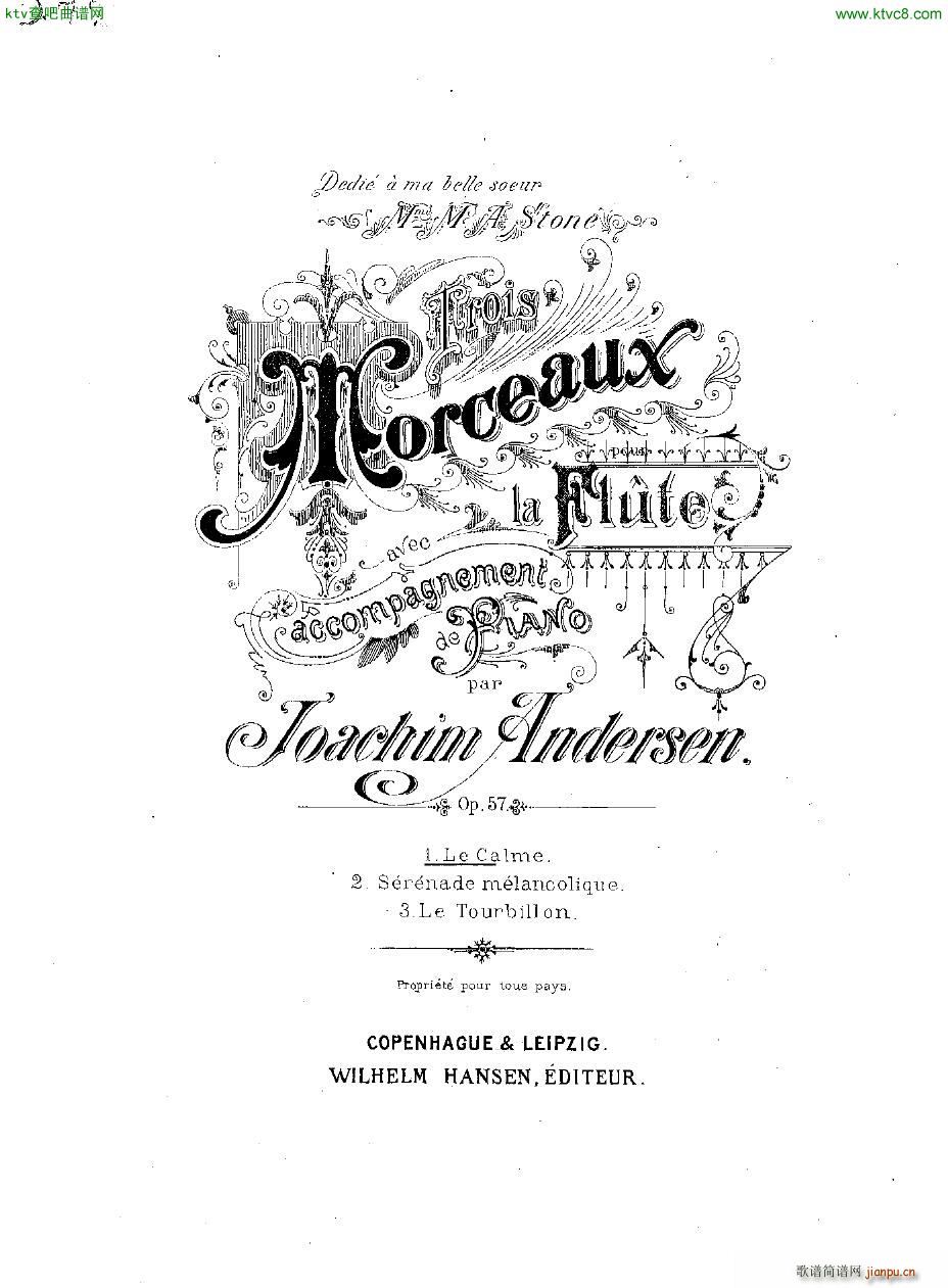 Andersen op 57 Trois Morceaux fl pno1