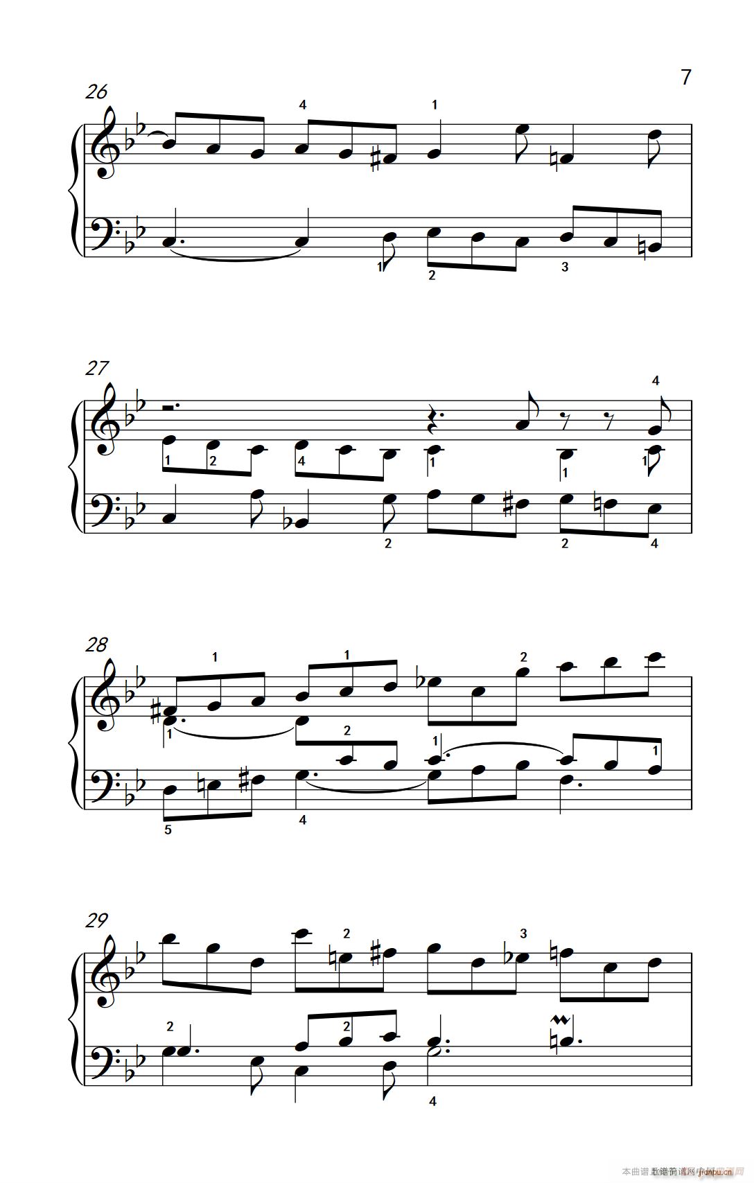 第九级1 吉格舞曲 选自《英国组曲》第三套（中央音乐学院 钢琴（业余）考级教程 7-9级）7