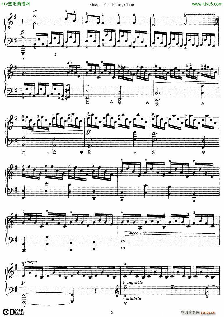 Grieg From Holberg s Time 1 55
