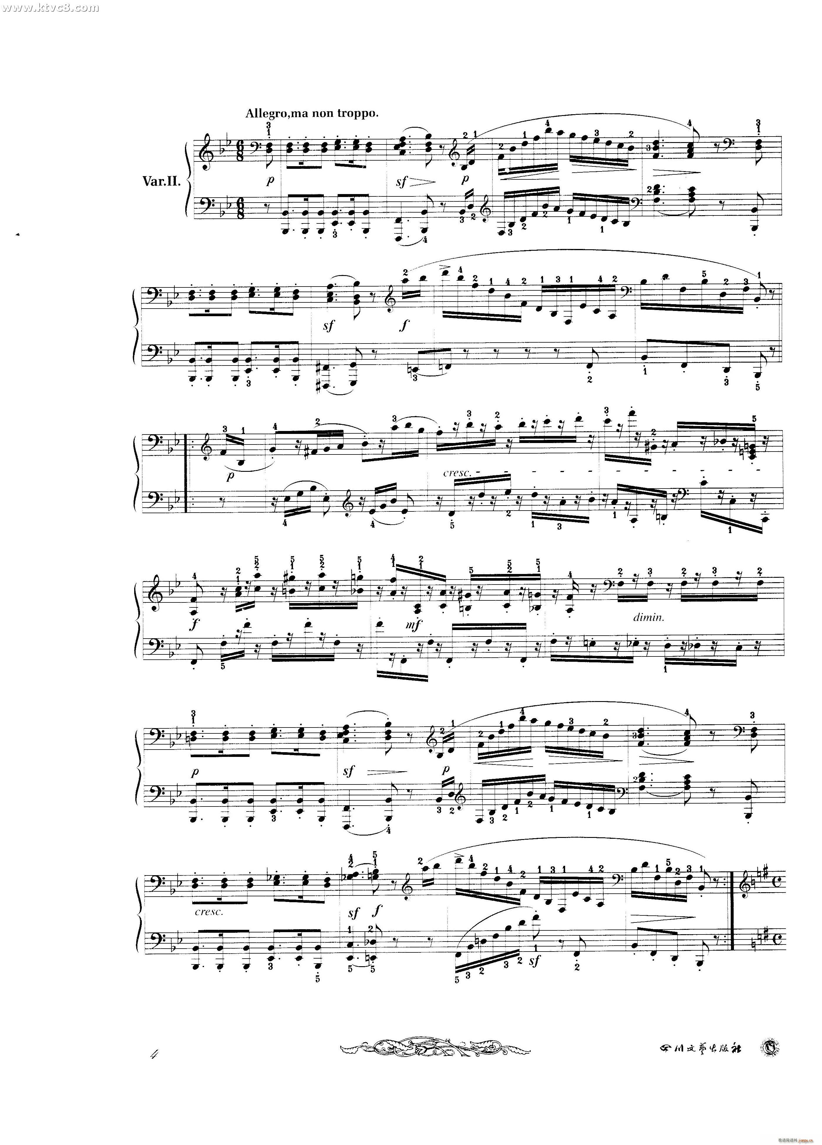 贝多芬钢琴变奏曲集一4