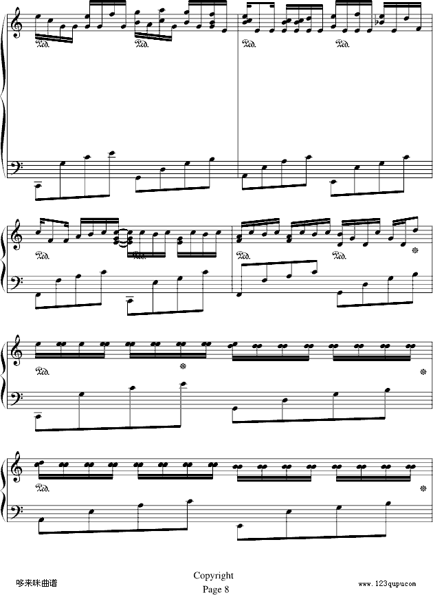 卡农-（情感100%）-帕赫贝尔-Pachelbel8