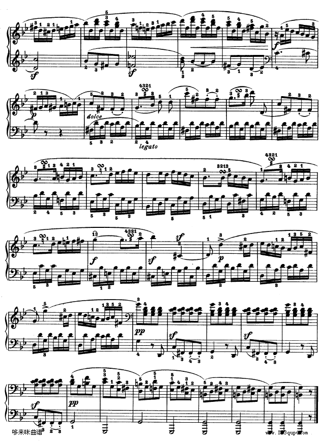 第十九钢琴奏鸣曲-（Op.49 No.1）-贝多芬3