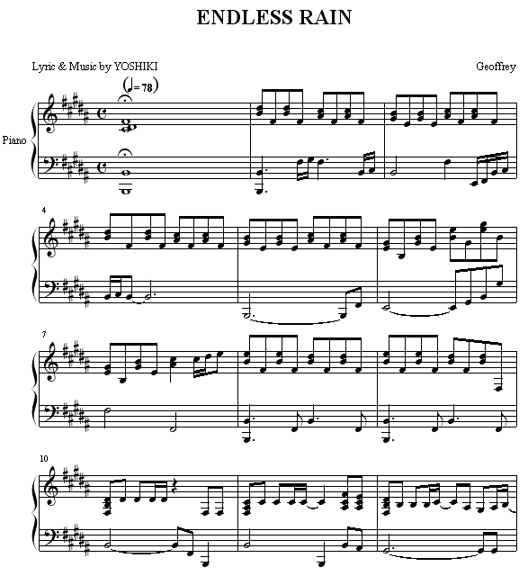 ENDLESS RAIN1
