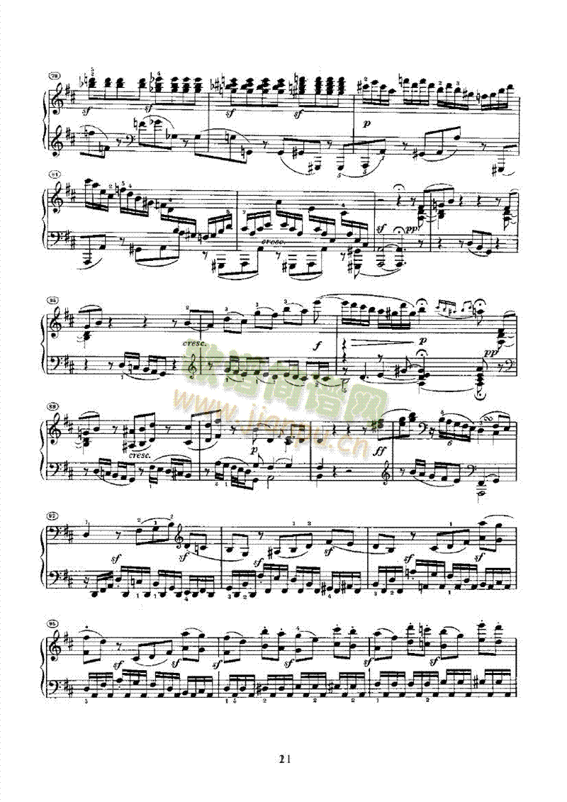 奏鸣曲(Opus10 Nr.3) 键盘类 钢琴21