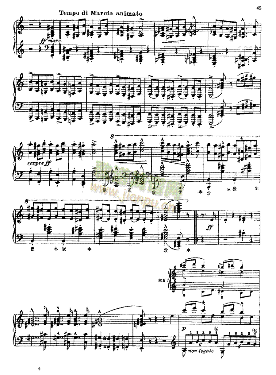 拉科齐进行曲 键盘类 钢琴2