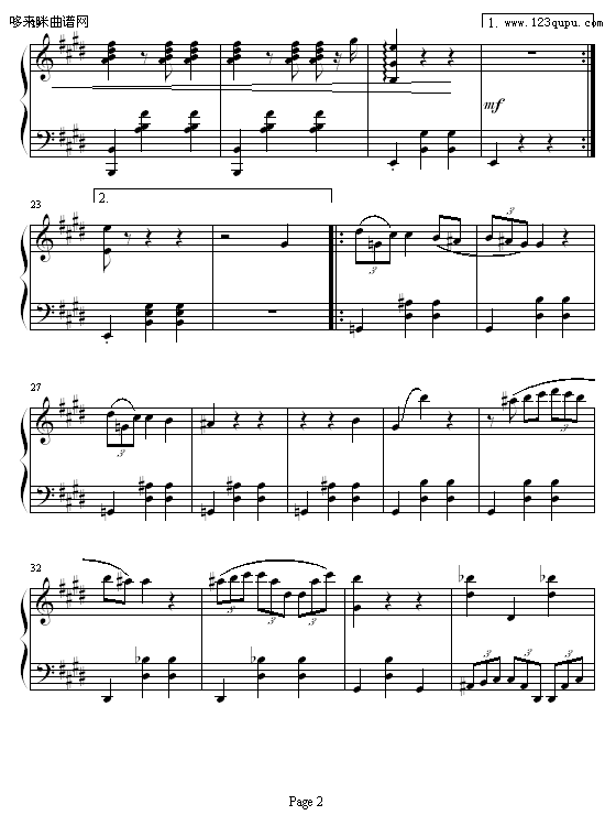 E大调圆舞曲作品Op.55 No.1-欧阳阳.2