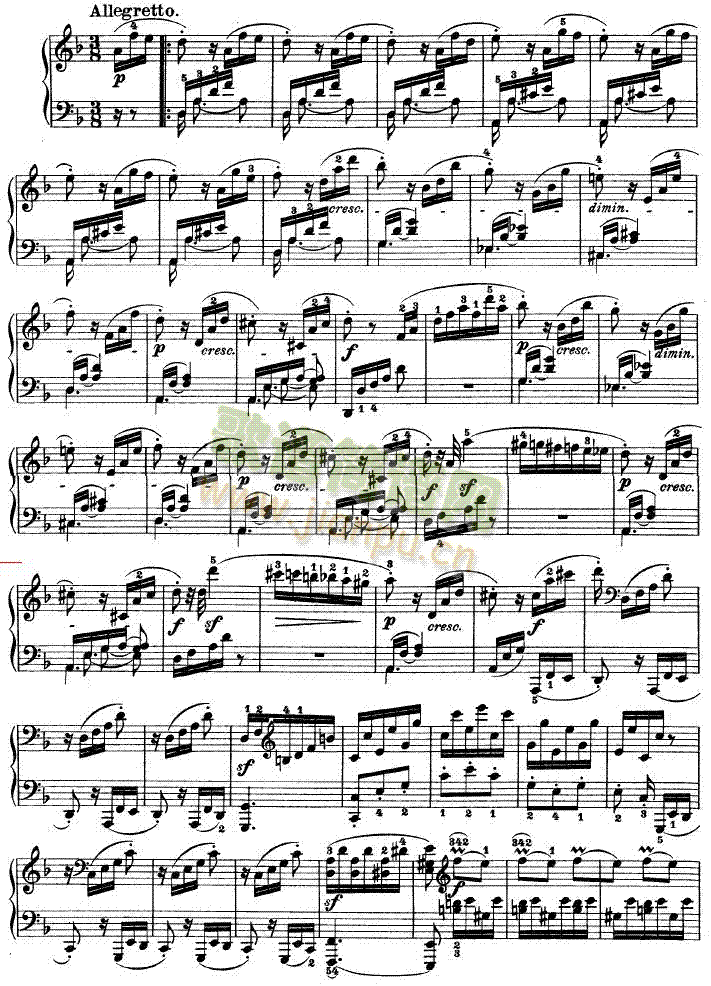 暴风雨-d小调第十七钢琴奏鸣曲 - Op.31―212