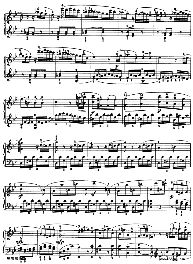 第十九钢琴奏鸣曲-（Op.49 No.1）-贝多芬2