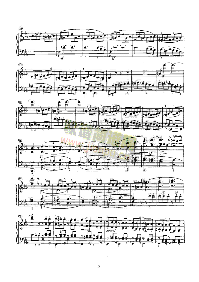 奏鸣曲(Opus7) 键盘类 钢琴2