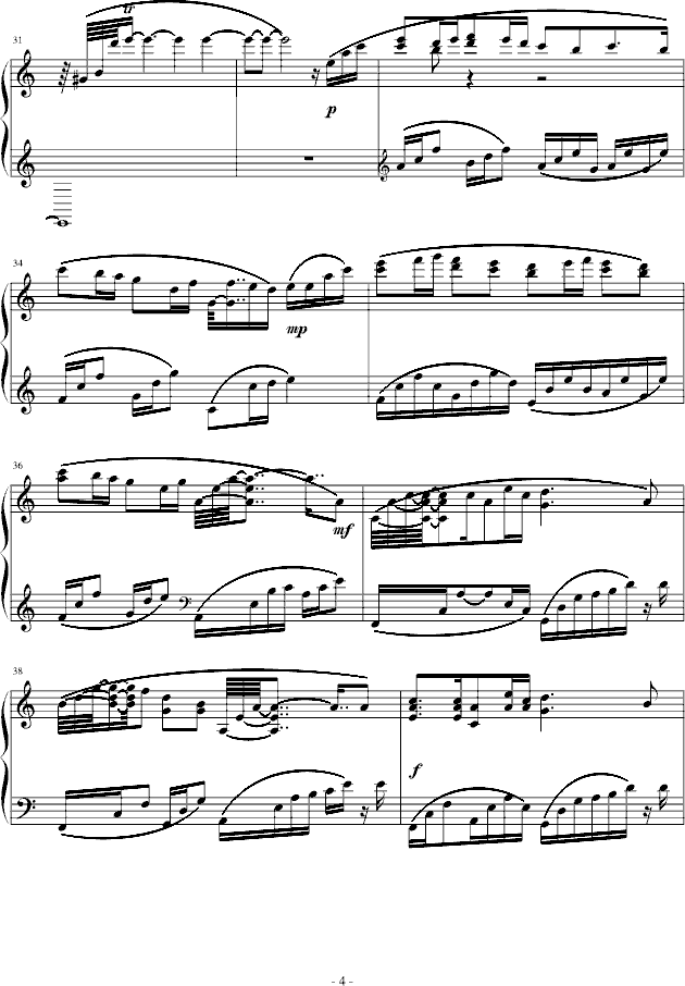 动画片《橙路》原声钢琴曲Missing4