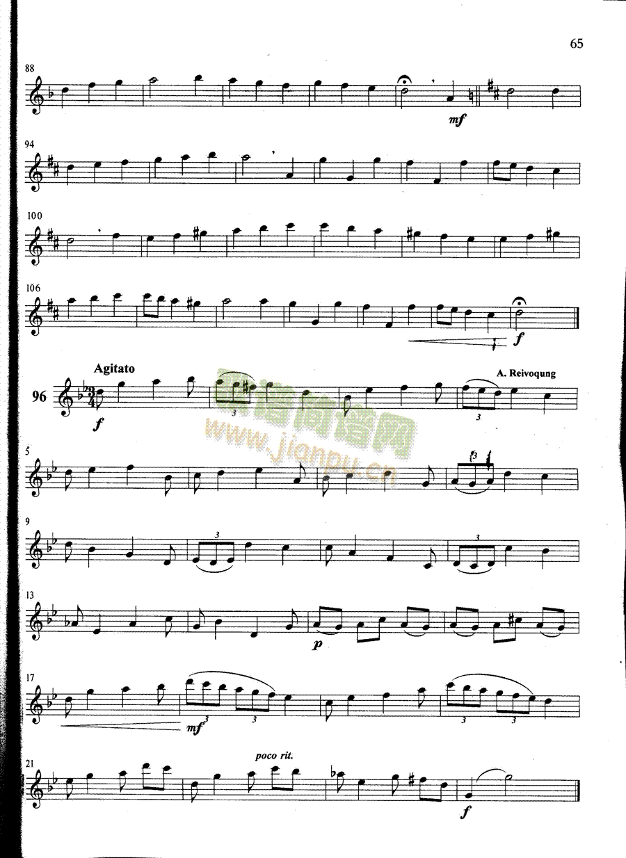 萨克斯管练习曲第100―065页1