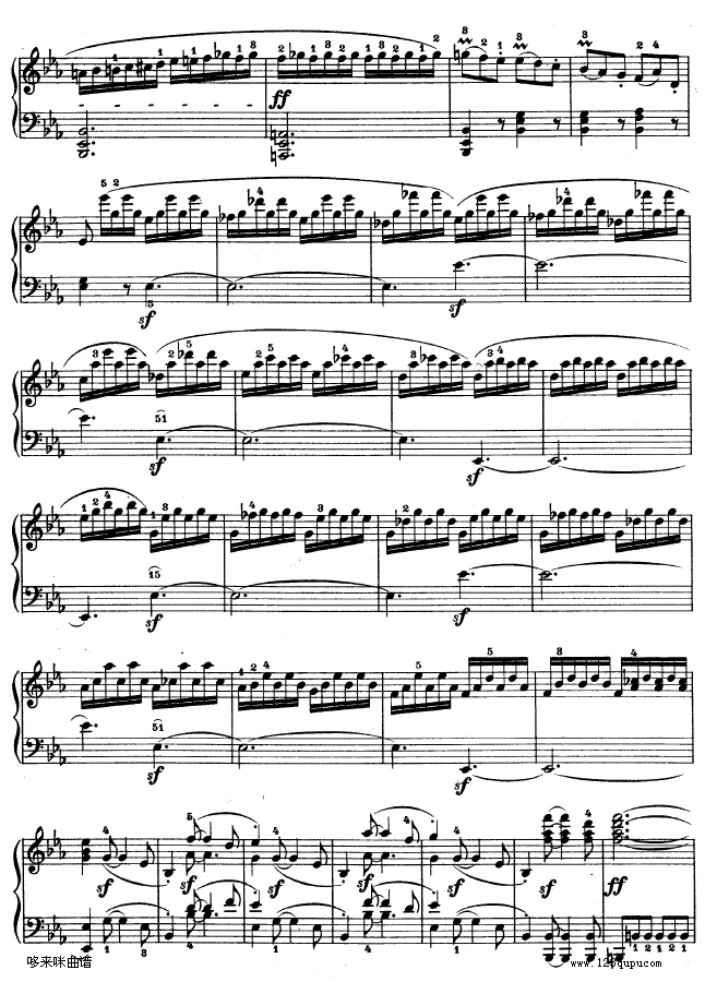 降E大调第四钢琴奏鸣曲-Op.7-贝多芬9