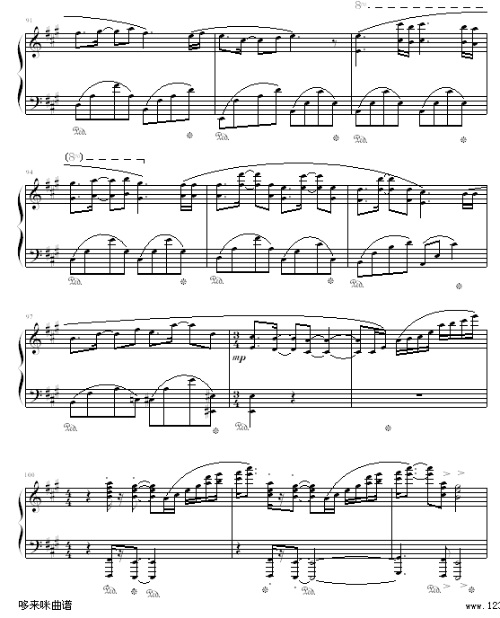 理查德钢琴曲杂集-克莱德曼8