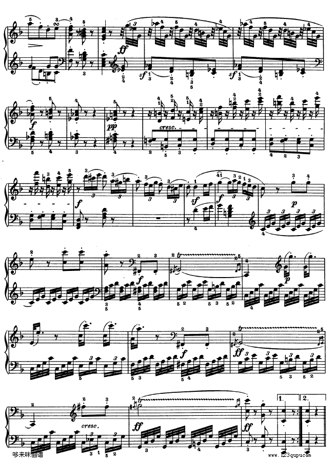 F大调第六钢琴奏鸣曲 - Op.10―2-贝多芬2